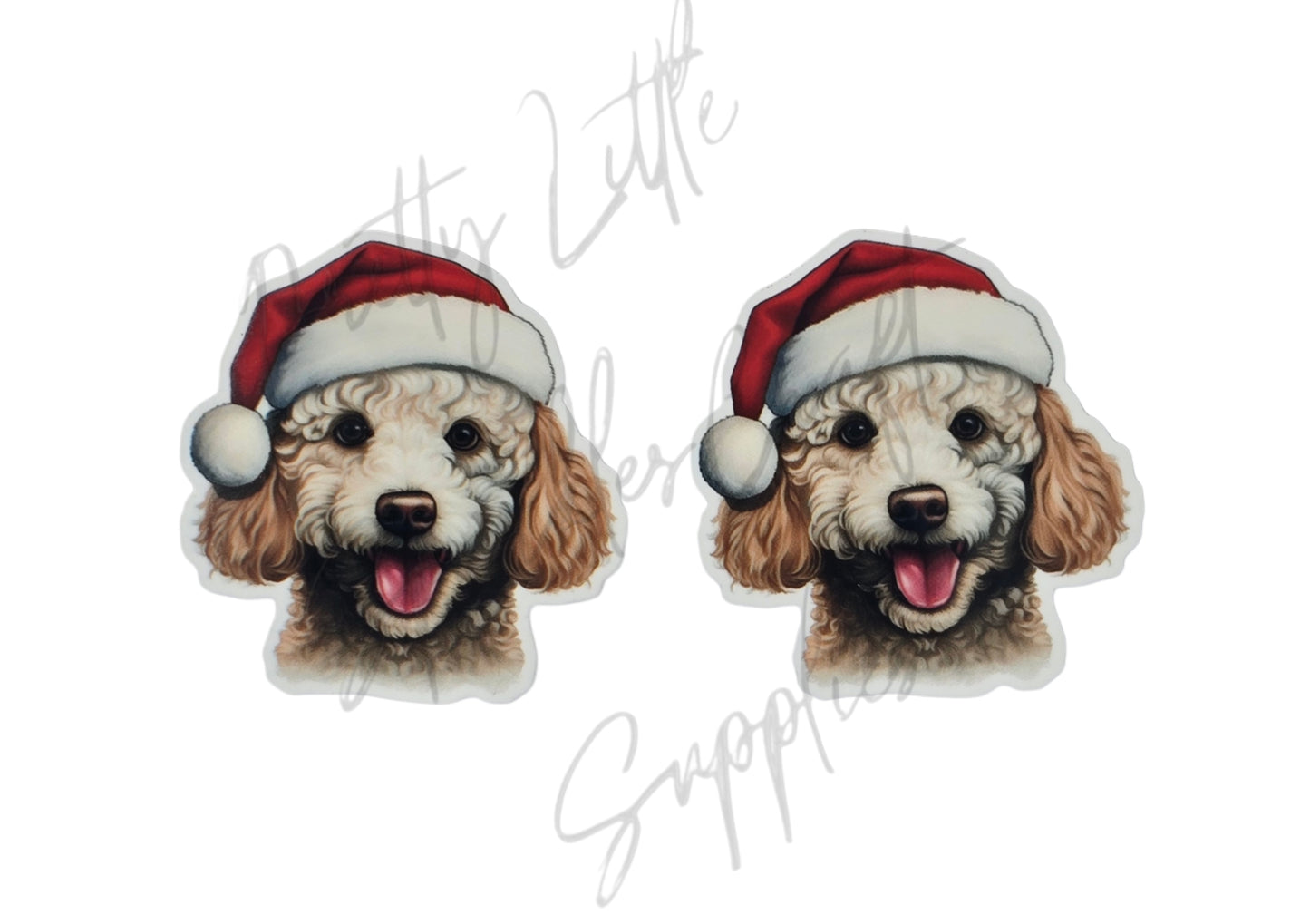 Christmas Poodle Dog