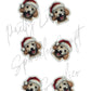 Christmas Poodle Dog