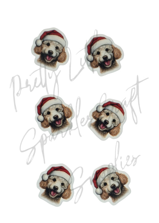 Christmas Poodle Dog