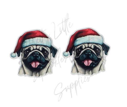 Christmas Pug Dog