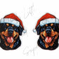 Christmas Rottweiler Dog