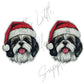 Christmas Shih Tzu Dog