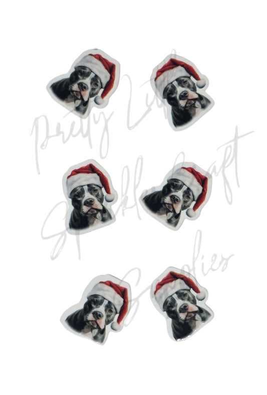 Christmas Staffy Dog