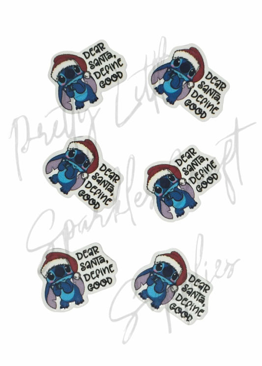 Christmas Stitch - Dear Santa Define Good (Mini Dangle)