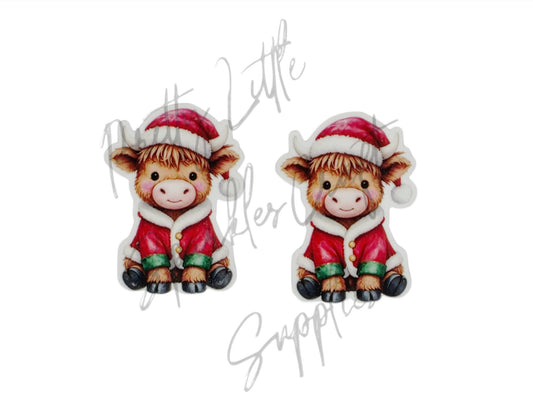 Christmas Suit Highland Cow
