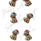 Christmas Lights Golden Retriever Dog