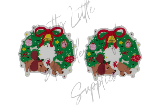 Dachshund Christmas Wreath