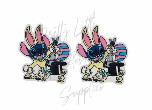 Easter Stitch Pulling Bunny From Hat