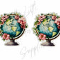 Floral World Globe