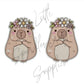 Flower Head Capybara