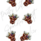 Flower Highland Cow 2