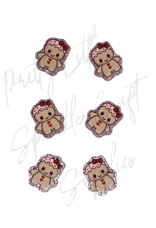 Gingerbread Girl (glitter acrylic)