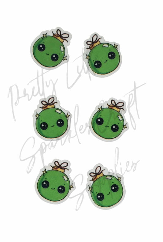 Green Christmas Baubles
