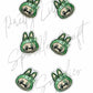 Green Labubu with Bow