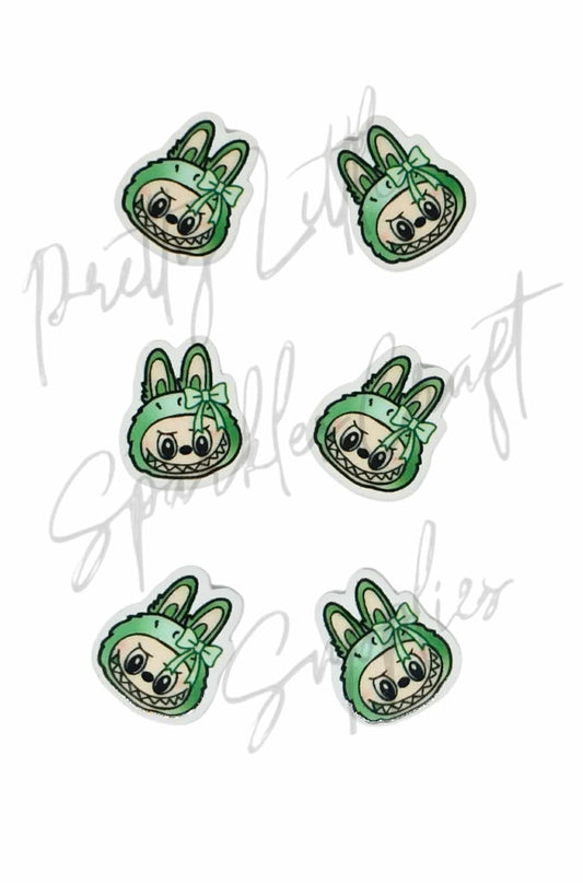 Green Labubu with Bow