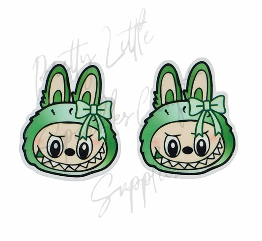 Green Labubu with Bow