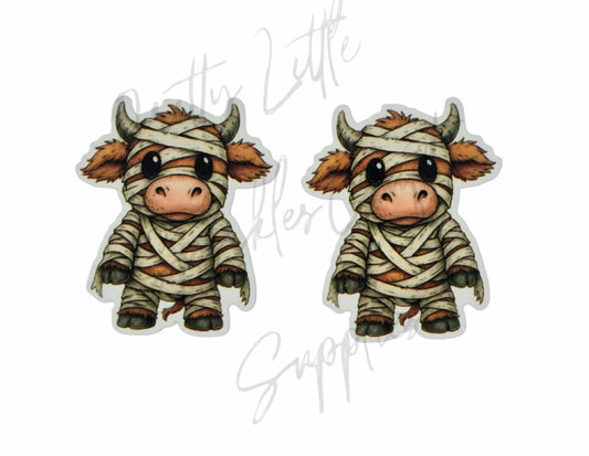 Halloween Mummy Highland Cow