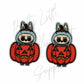 Halloween Blue Labubu Pumpkin