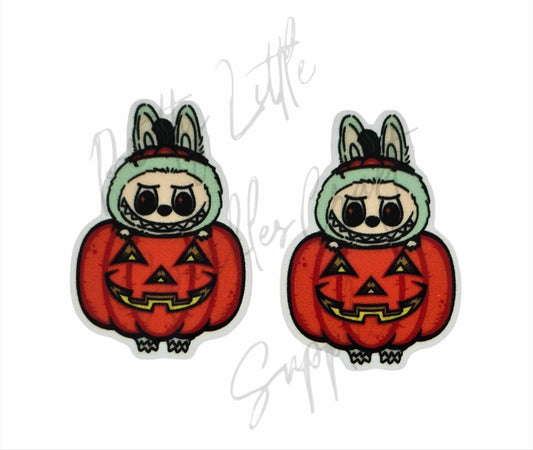 Halloween Green Labubu Pumpkin