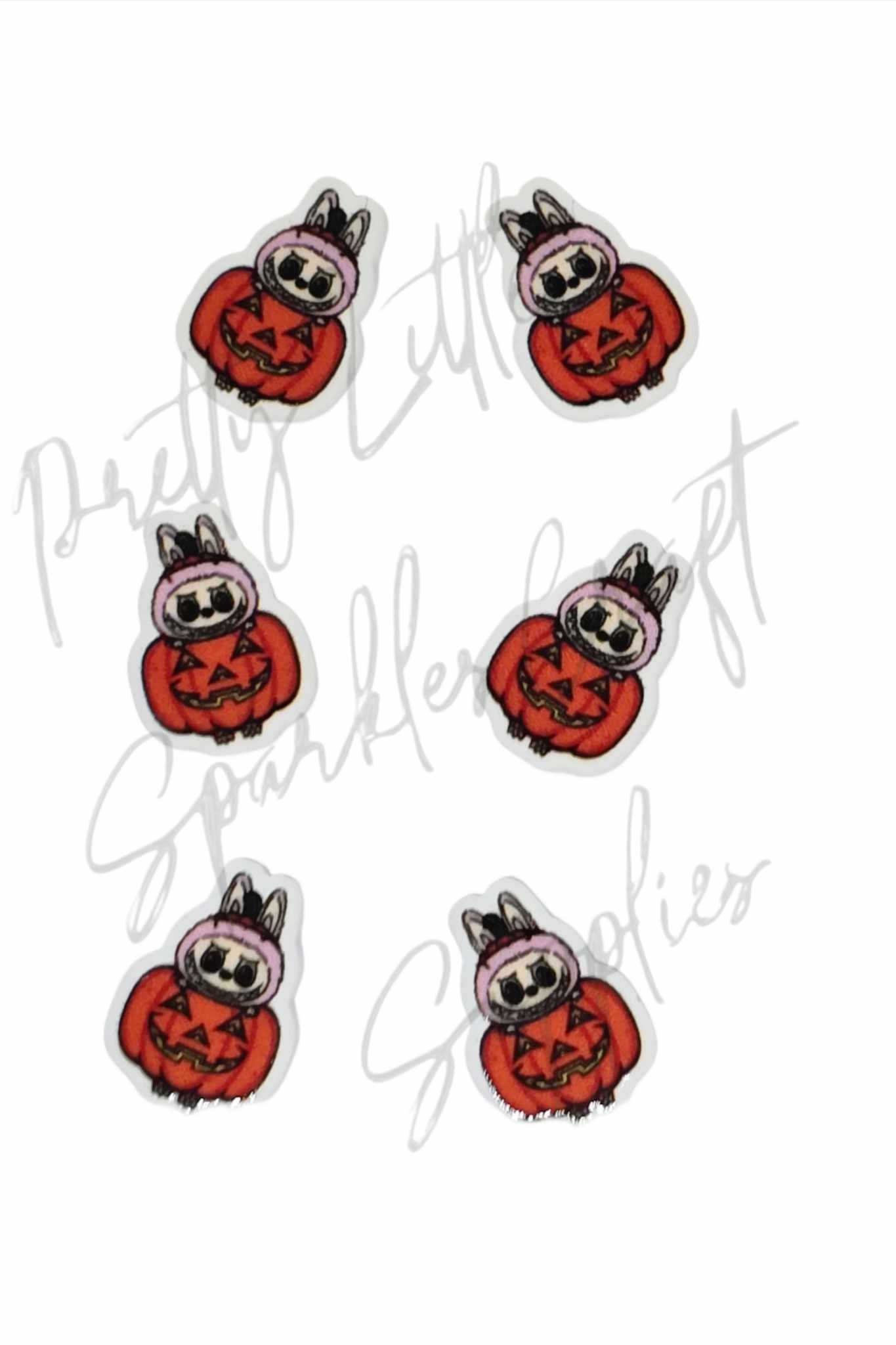 Halloween Pink Labubu Pumpkin