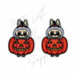 Halloween Purple Labubu Pumpkin
