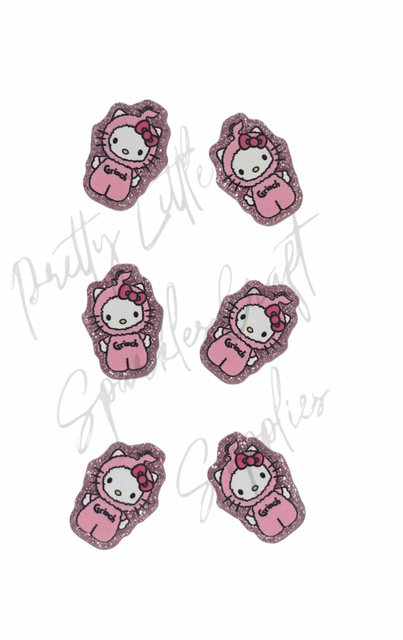 Hello Kitty (glitter acrylic)