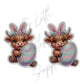 Highland Cow Easter Egg