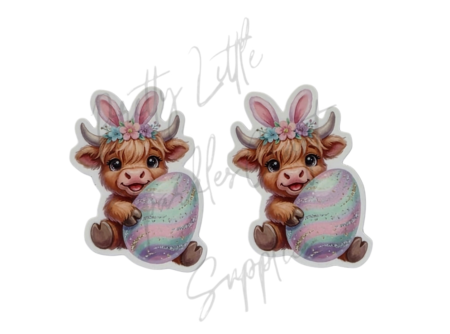 Highland Cow Easter Egg