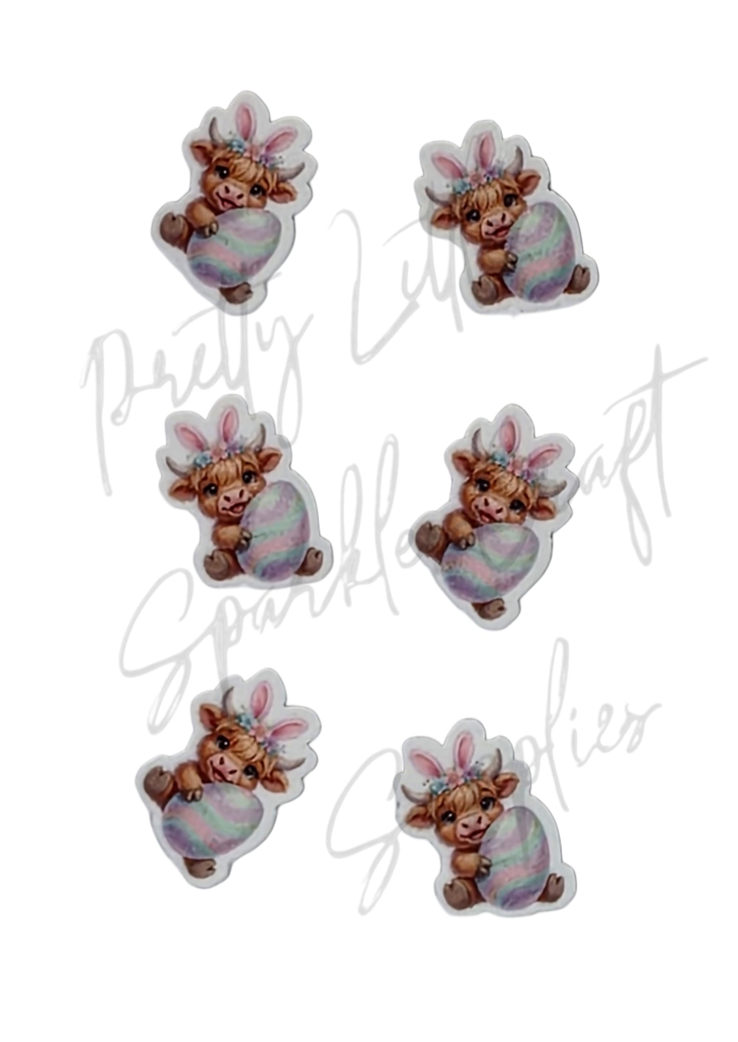 Highland Cow Easter Egg