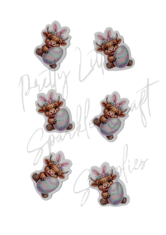 Highland Cow Easter Egg