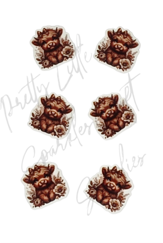 Highland Cow with Bow