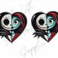 Jack & Sally Skellington
