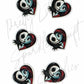Jack & Sally Skellington