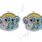 Australian Theme - Koala with VB Can (Acrylic pair with hole)