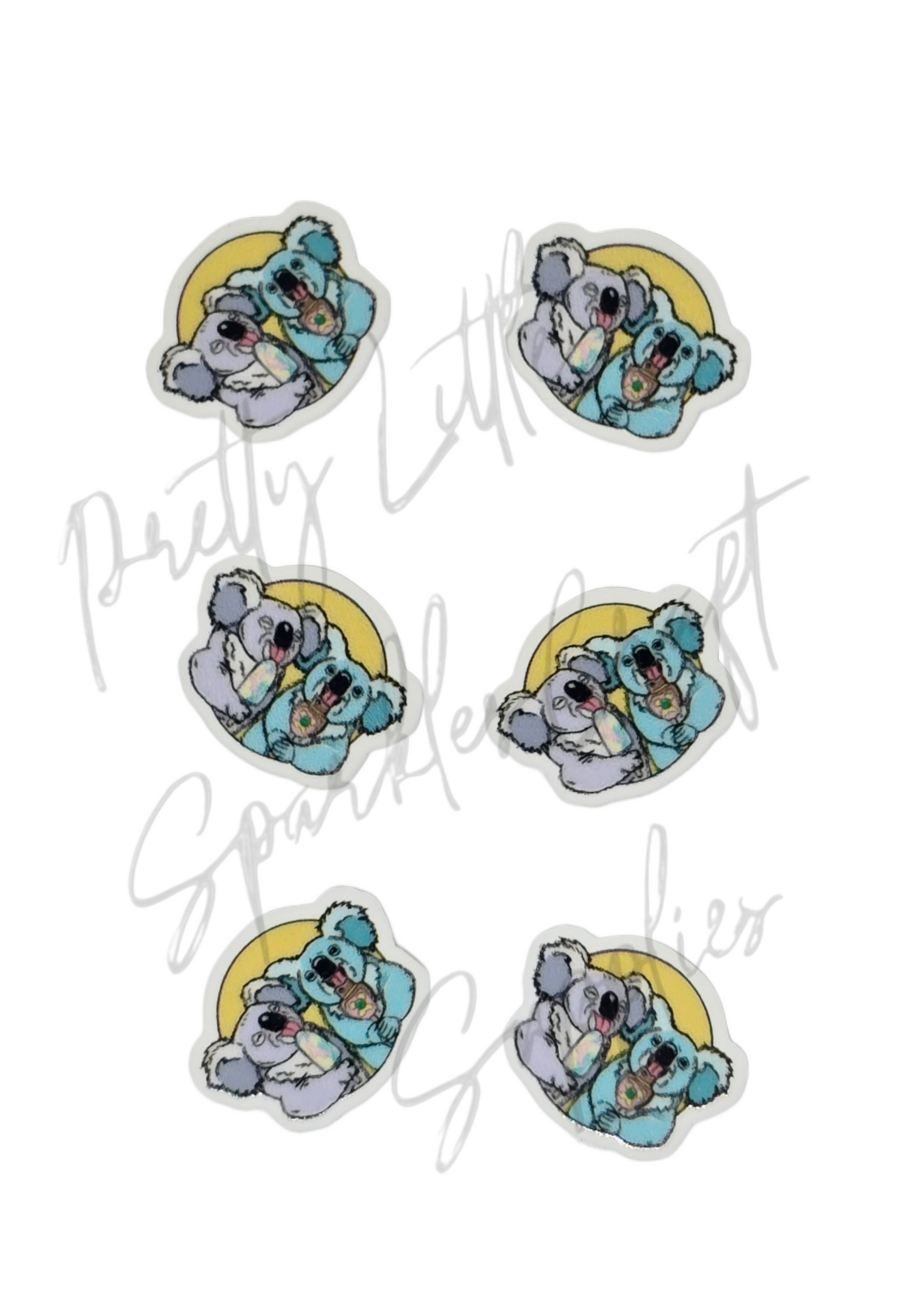 Koala with Paddle Pop and Bubble O'Bill