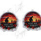 Anzac - Lest We Forget (Acrylic pair with hole)