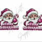 Merry Christmas - Pink Santa