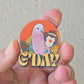 Australian Theme - Pink Galah with Bubble O'Bill (Acrylic pair with hole)