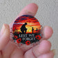 Anzac - Lest We Forget (Acrylic pair with hole)