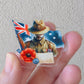 Anzac - Australian Soldier (Acrylic pair with hole)