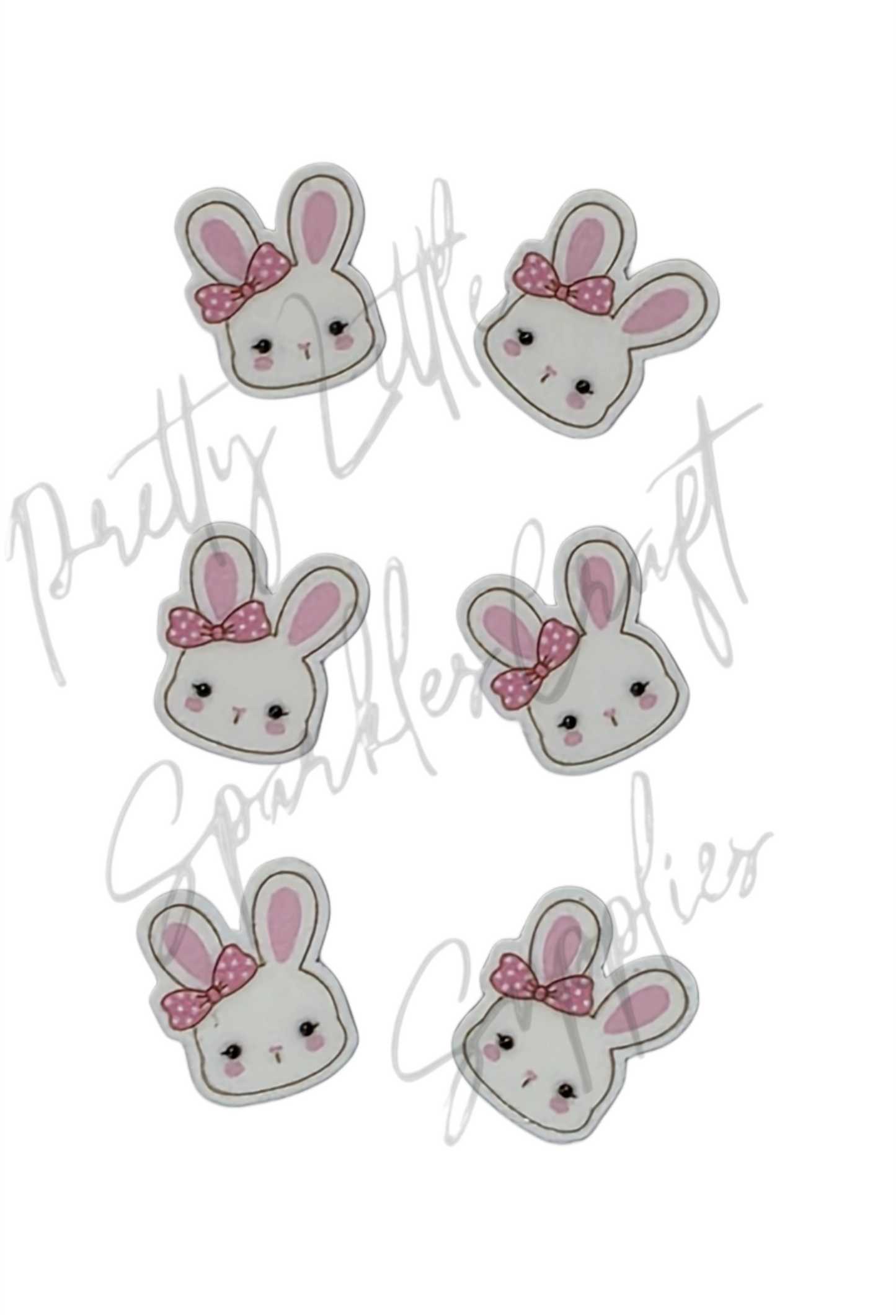 Pink Bow Easter Bunny