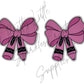 Pink Crayon Bow