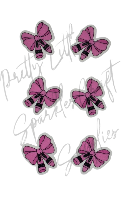 Pink Crayon Bow