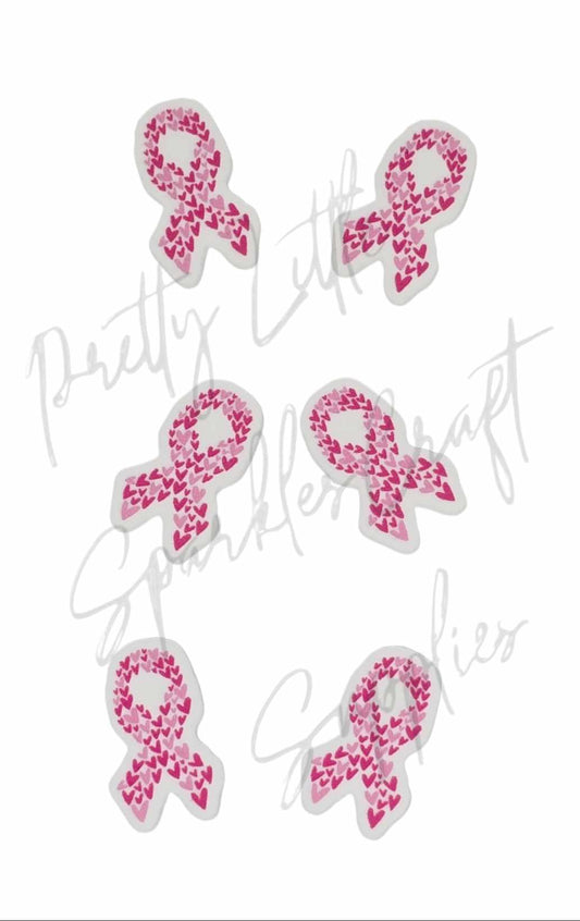 Breast Cancer - Pink Heart Ribbon
