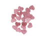 Pink Heart Acrylic Glitter Toppers 14mm