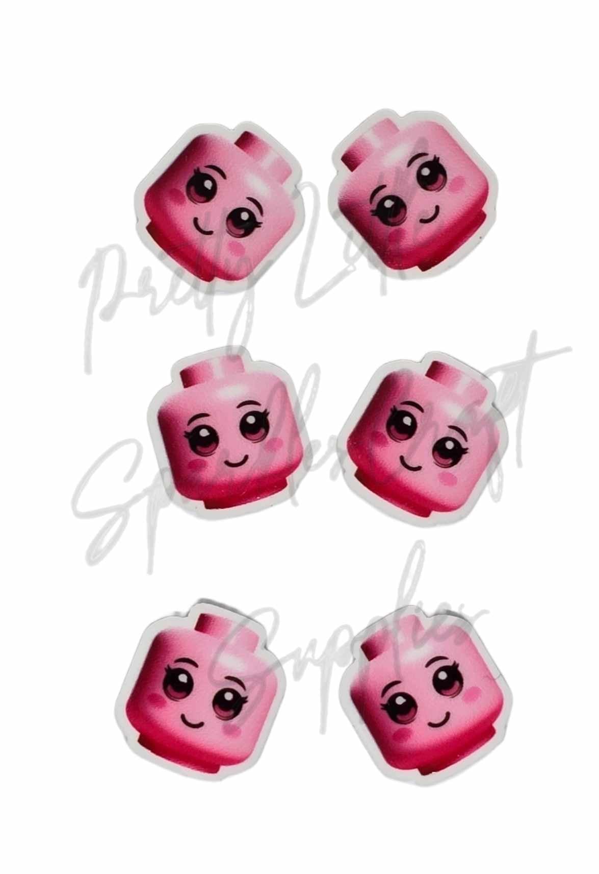 Pink Lego Head