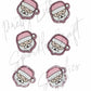Pink Santa (glitter acrylic)