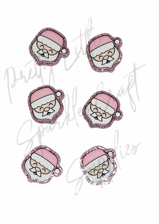 Pink Santa (glitter acrylic)
