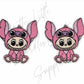 Pink Stitch Labubu