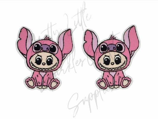 Pink Stitch Labubu